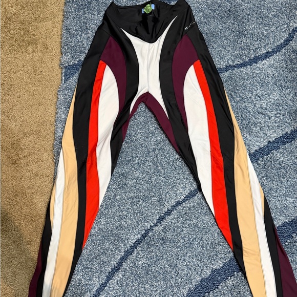 Mugler Colorful Geometric Patterned Leggings